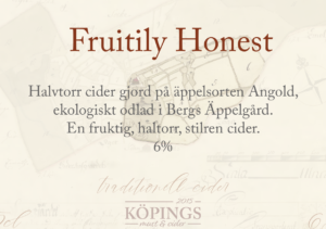 Cider - Fruitily Honest